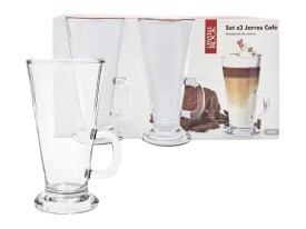 Set 3 jarros capuchino grandes